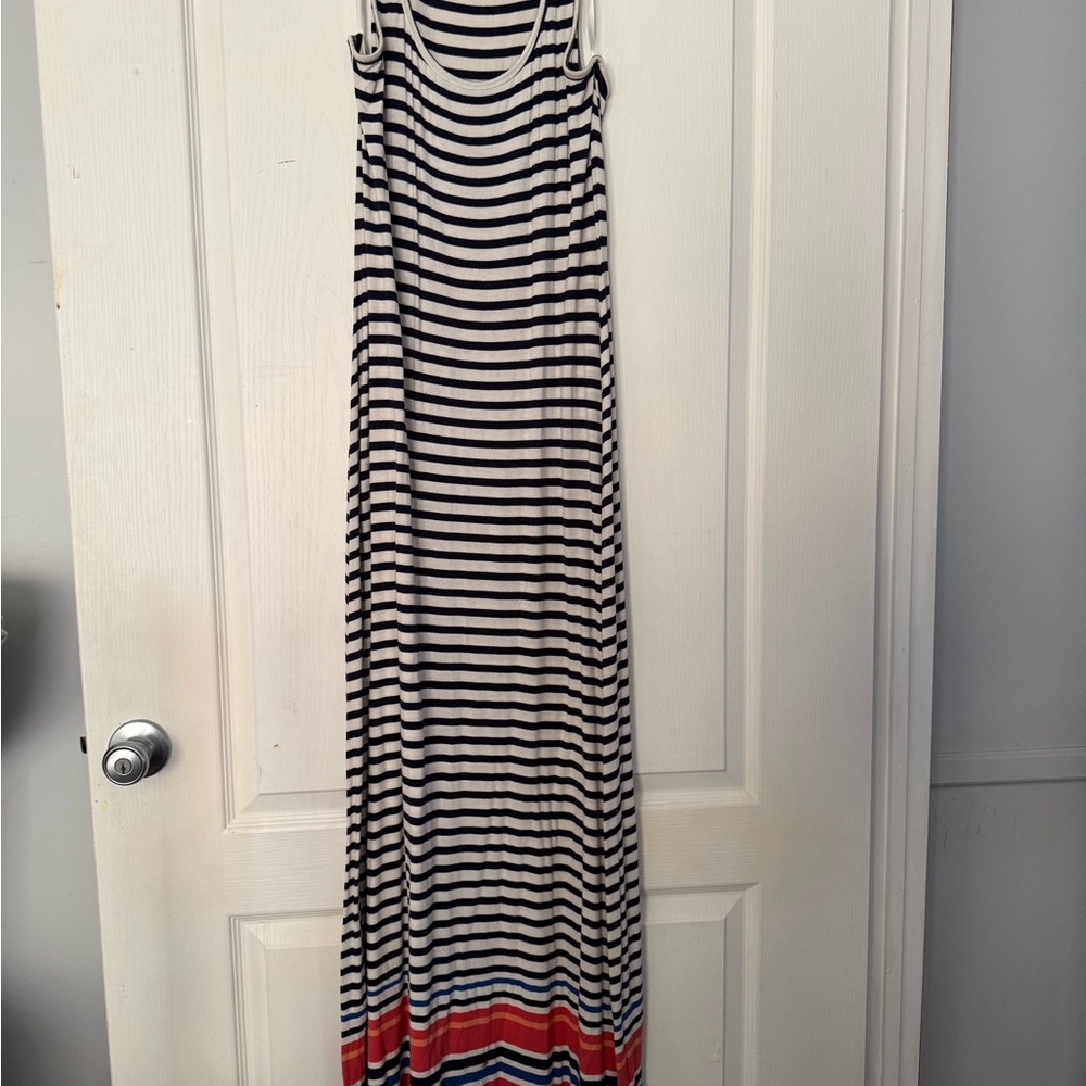 Old Navy Navy and White Striped Dress